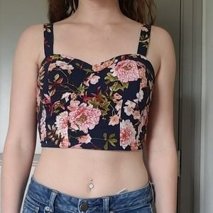 Floral crop top
